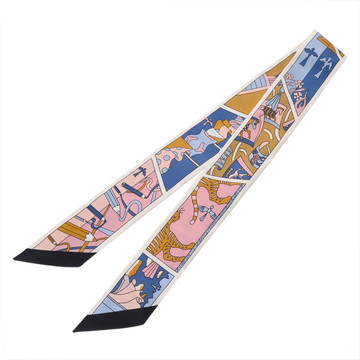エルメス ツイリー DAME DE COEUR マルチカラー 063975S シルク100％ レディース 【未使用】【other】