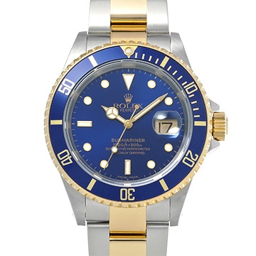 ロレックス サブマリーナ デイト 16613 ブルー メンズ 時計 【中古】【wristwatch】