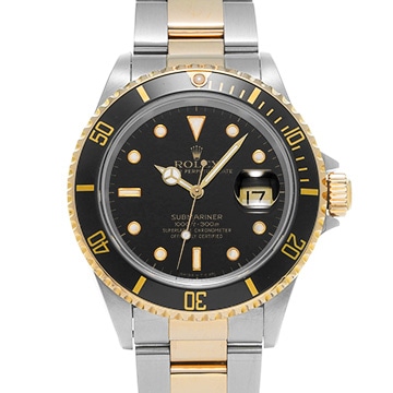 ロレックス サブマリーナ デイト 16613 ブラック メンズ 時計 【中古】【wristwatch】