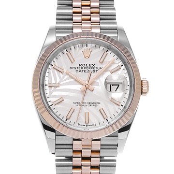 ロレックス デイトジャスト 36 126231 シルバー パームモチーフ メンズ 時計 【中古】【wristwatch】