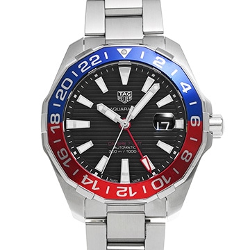 タグ ホイヤー アクアレーサー キャリバー7 GMT WAY201F.BA0927 ブラック メンズ 時計 【中古】【wristwatch】
