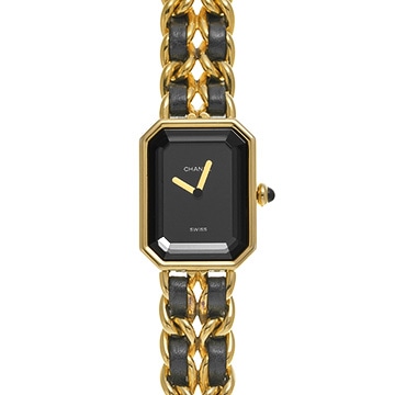 シャネル プルミエール S H0001 ブラック レディース 時計 【中古】【wristwatch】