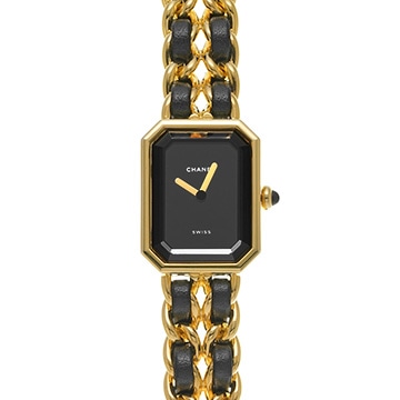 シャネル プルミエール S H0001 ブラック レディース 時計 【中古】【wristwatch】