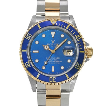 ロレックス サブマリーナ デイト 16613 ブルー メンズ 時計 【中古】【wristwatch】
