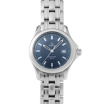 オメガ シーマスター 120 2571.80 ブルー レディース 時計 【中古】【wristwatch】