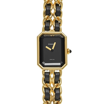 シャネル プルミエール S H0001 ブラック レディース 時計 【中古】【wristwatch】