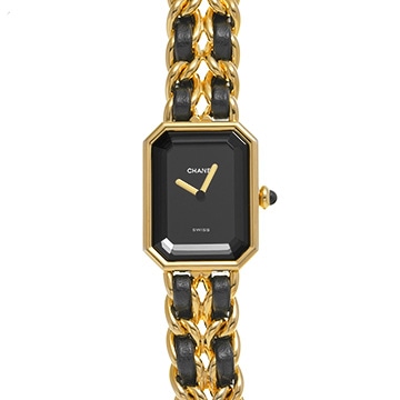 シャネル プルミエール S H0001 ブラック レディース 時計 【中古】【wristwatch】