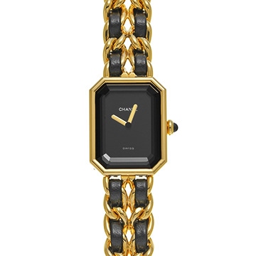 シャネル プルミエール S H0001 ブラック レディース 時計 【中古】【wristwatch】