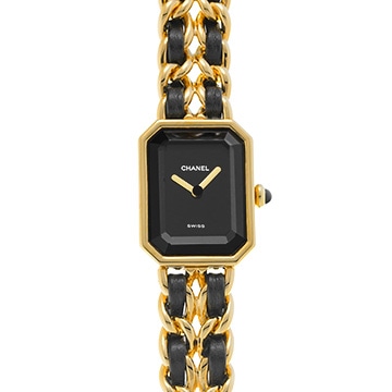 シャネル プルミエール S H0001 ブラック レディース 時計 【中古】【wristwatch】