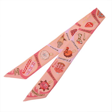 エルメス ツイリー FUNNY ICE CREAM マルチカラー シルク100％ レディース 【中古】【other】