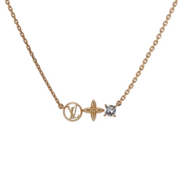 ルイ ヴィトン ネックレス プティ ルイ ゴールド M00368 メタル/ストラス レディース ジュエリー 【中古】【jewelry】