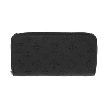 ルイ ヴィトン モノグラムマヒナ ジッピーウォレット ノワール M61867 レザー レディース 財布 【中古】【purse】