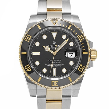 ロレックス サブマリーナ デイト 116613LN ブラック メンズ 時計 【中古】【wristwatch】