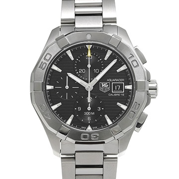 タグ ホイヤー アクアレーサー キャリバー16 クロノグラフ CAY2110.BA0925 ブラック メンズ 時計 【中古】【wristwatch】
