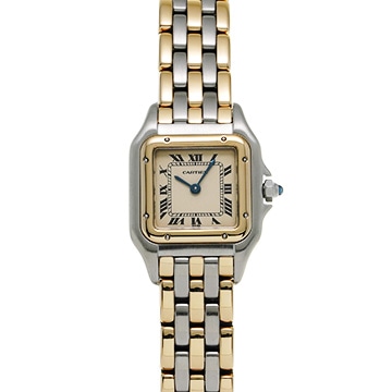 カルティエ パンテール SM 3ロウ 166921 アイボリー レディース 時計 【中古】【wristwatch】