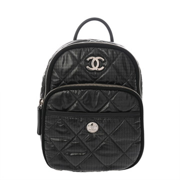 シャネル ネージュコレクション バックパック ブラック AS4366 ナイロン レディース バッグ 【中古】【bag】