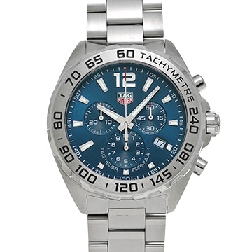 タグ ホイヤー フォーミュラ1 クォーツ クロノグラフ CAZ101K.BA0842 ブルー メンズ 時計 【中古】【wristwatch】
