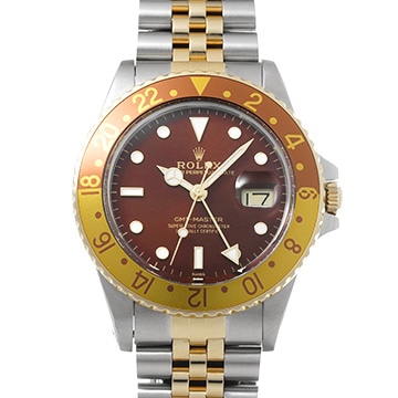 ロレックス GMTマスター 16753 ブラウン メンズ 時計 【中古】【wristwatch】