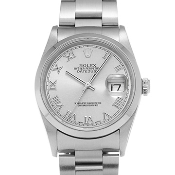 ロレックス デイトジャスト 16200 シルバー メンズ 時計 【中古】【wristwatch】