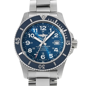 ブライトリング スーパーオーシャン II 44 A17392D8/CA09 ブルー メンズ 時計 【中古】【wristwatch】