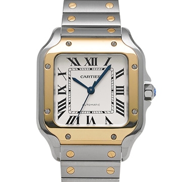 カルティエ サントス ドゥ カルティエ MM W2SA0007 シルバー メンズ 時計 【中古】【wristwatch】