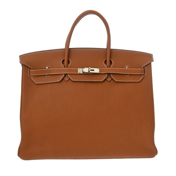 エルメス バーキン 40 ゴールド フィヨルド ユニセックス バッグ 【中古】【bag】