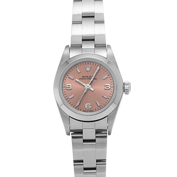 ロレックス オイスターパーペチュアル 76080 ピンク レディース 時計 【中古】【wristwatch】