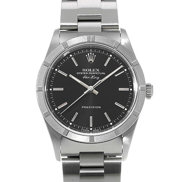 ロレックス エアキング 14010 ブラック メンズ 時計 【中古】【wristwatch】