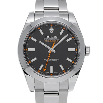 ロレックス ミルガウス 116400 ブラック メンズ 時計 【中古】【wristwatch】