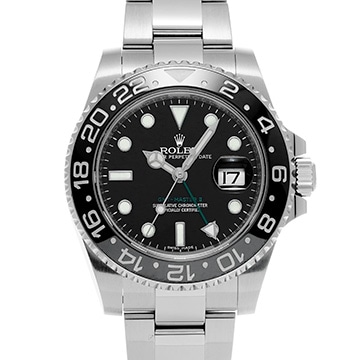 ロレックス GMTマスターII 116710LN ブラック メンズ 時計 【中古】【wristwatch】
