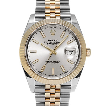ロレックス デイトジャスト 41 126333 ホワイト メンズ 時計 【中古】【wristwatch】