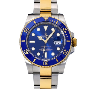 ロレックス サブマリーナ デイト 116613LB ブルー メンズ 時計 【中古】【wristwatch】