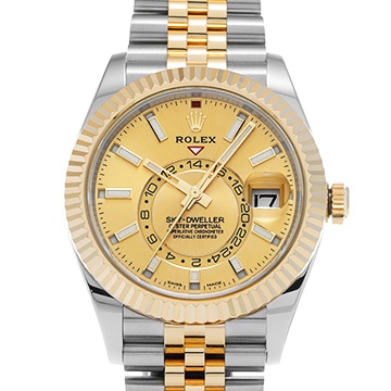 ロレックス スカイドゥエラー 326933 シャンパン メンズ 時計 【中古】【wristwatch】