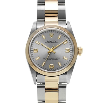 ロレックス オイスターパーペチュアル 77483 グレー ユニセックス 時計 【中古】【wristwatch】
