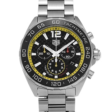タグ ホイヤー フォーミュラ1 クォーツ クロノグラフ CAZ101AC.BA0842 ブラック メンズ 時計 【中古】【wristwatch】