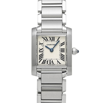 カルティエ タンクフランセーズ SM　 W51008Q3 シルバー レディース 時計 【中古】【wristwatch】