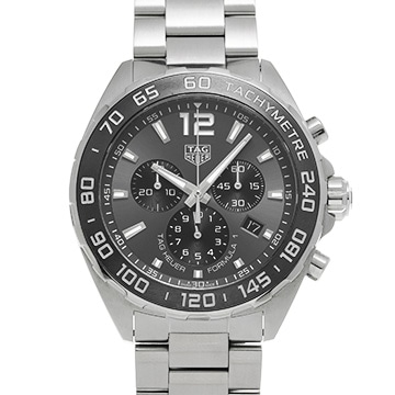 タグ ホイヤー フォーミュラ1 クォーツ クロノグラフ CAZ1011.BA0842 グレー/ブラック メンズ 時計 【中古】【wristwatch】