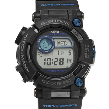 カシオ Ｇ-SHOCK マスター オブ G シー フロッグマン GWF-D1000B-1JF ブラック メンズ 時計 【中古】【wristwatch】