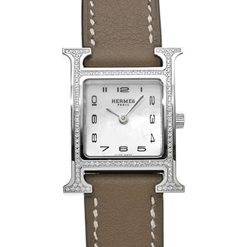 エルメス Hウォッチ HH1.235 ホワイトシェル レディース 時計 【中古】【wristwatch】