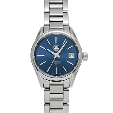 タグ ホイヤー カレラ キャリバー9 WAR2419.BA0776 ブルー レディース 時計 【中古】【wristwatch】
