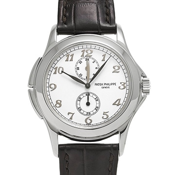 パテック フィリップ カラトラバ トラベルタイム 5134G-001 ホワイト メンズ 時計 【中古】【wristwatch】