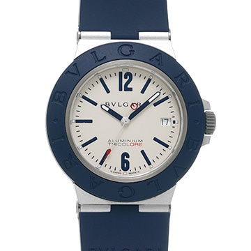 ブルガリ アルミニウム BB40AT アイボリー メンズ 時計 【中古】【wristwatch】