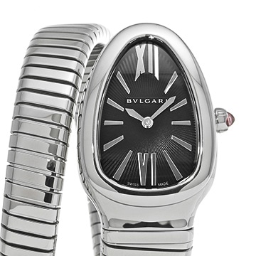 ブルガリ セルペンティ トゥボガス シングルスパイラル SP35S ブラック レディース 時計 【中古】【wristwatch】