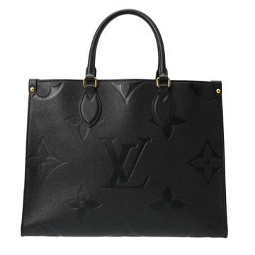ルイ ヴィトン モノグラムアンプラント オンザゴー MM ノワール M45595 レザー ユニセックス バッグ 【中古】【bag】