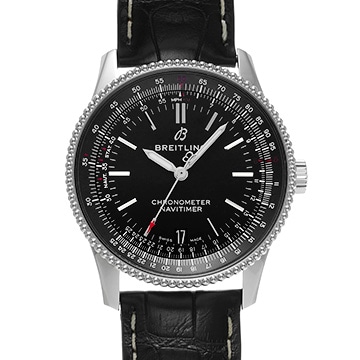 ブライトリング ナビタイマー オートマチック 38 A17325241B1P1 ブラック メンズ 時計 【中古】【wristwatch】