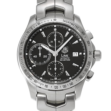 タグ ホイヤー リンク クロノグラフ CJF2110.BA0594 ブラック メンズ 時計 【中古】【wristwatch】