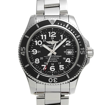 ブライトリング スーパーオーシャン II 42 A17365C9/BD67 ブラック メンズ 時計 【中古】【wristwatch】
