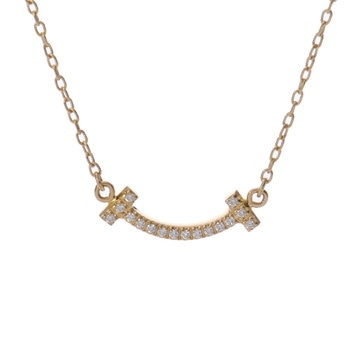 ティファニー Tスマイル ネックレス ミニ ゴールド K18イエローゴールド YG レディース ジュエリー 【中古】【jewelry】