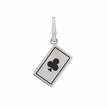 カルティエ トランプクローバー チャーム シルバー K18ホワイトゴールド WG レディース ジュエリー 【中古】【jewelry】