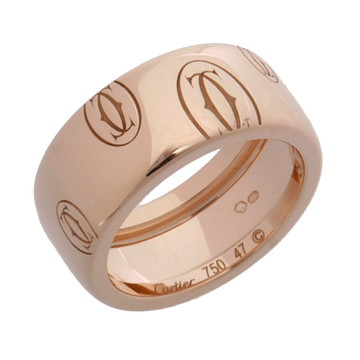 カルティエ ハッピーバースデ- リング ＃47 ゴールド K18ピンクゴールド PG レディース ジュエリー 【中古】【jewelry】